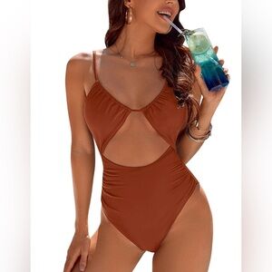 Blooming Jelly Cut-Out Tummy Control One Piece Monokini Swimsuit Women’s Small